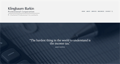 Desktop Screenshot of klingbaumbarkin.com